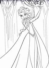 Frozen Coloring Print Elsa Printable Color Kids Pages Powers Incredible Has Disney Characters sketch template