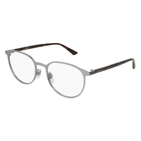 gucci gg0293o 003 gunmetal eyeglasses for man lookeronline