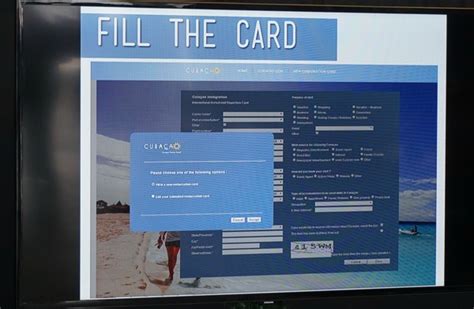 curacao launches  embarkation  disembarkation card ed card curacao chronicle