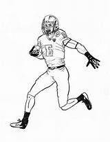 Coloring Nfl Football Pages Player Players Printable Drawing Color American Kids Coloring4free Scoring Touch Down Wilson Russell Drawings Print Colorluna sketch template