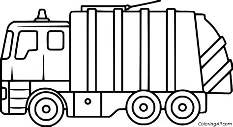 garbage truck coloring pages coloringall