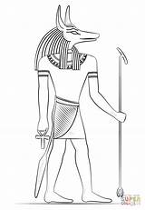 Anubis Coloring Colorare Anubi Dios Disegni Dio Dibujos Morte Muerte Egipto Egypte Gott Antiguo Faciles Sobek Ludinet Disegnare Ausmalbild Egipcia sketch template