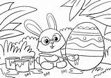 Ostern Coloring Bunny Osterhase Malvorlagen Ausmalen Ausdrucken Bemalt Osterei Riesen Ei Malvorlage Pinsel Mind Berlin sketch template