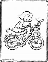 Bastelvorlage Fahrrad Fiets Bicycle Kinderbilder Bye Careful sketch template