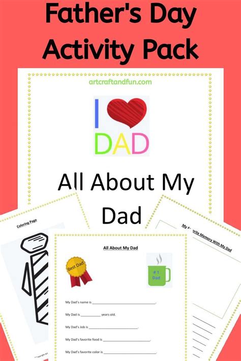 dad  printables fathers day activities