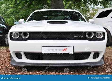 front view  dodge challenger hellcat editorial image image  liter automotive