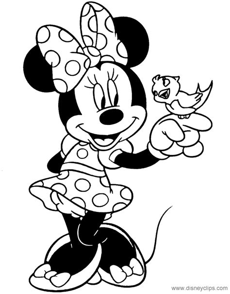 coloring pages disney minnie mouse   quality file