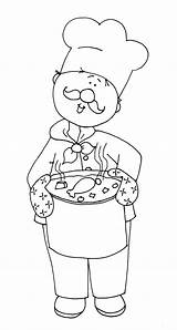 Coloring Pages Para Chef Soup Preschool Colorir Atividades Clip Stamps Imprimir Helpers Community Infantil Chicken Digi Desenhos تلوين Pintura المهن sketch template