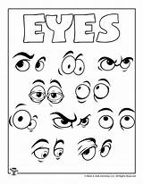 Coloring Eye Eyes Pages Kids Printable Letters Worksheets Print Crafts sketch template