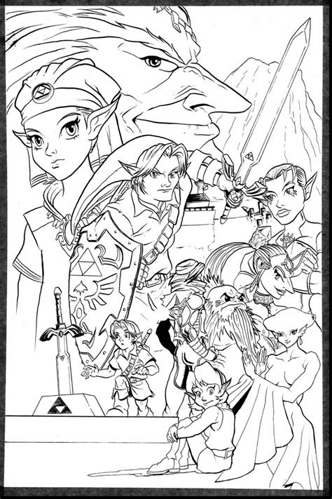 link shield coloring pages coloring pages