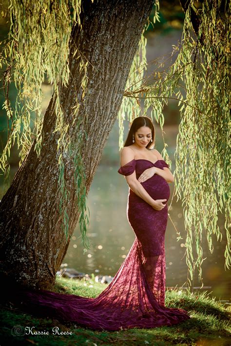 Lovely Momma In Our Catherinegown In Plum Maternity Photography