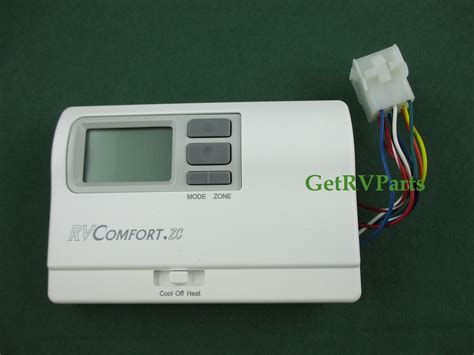rvp  coleman xxx series air conditioner white digital zone thermostat rv trailer