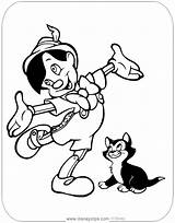 Pinocchio Figaro Disneyclips sketch template