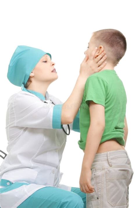boy  medical examination stock photo image  pediatrician