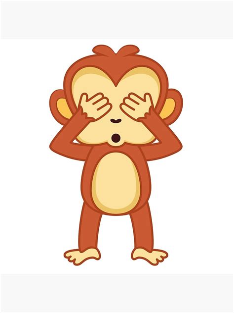 monkey theme bura na dekh poster  sale  kalpana  redbubble