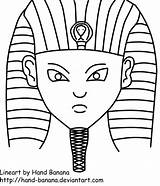 Pharaoh Hand Drawing Lineart Banana Getdrawings Deviantart sketch template