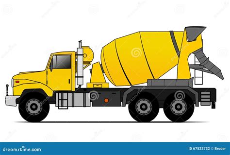cement truck stock vector illustration  mixer automobile
