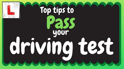 top tips to pass your driving test youtube