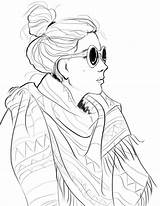 Coloring Pages Fashion Adults Kids sketch template