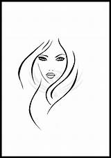 Faces Female Drawings Silhouette Face Woman Line Drawing Pencil Stencils Stencil Sketches Deviantart Sketch Just Painting Adults Embroidery Fashion Visit sketch template