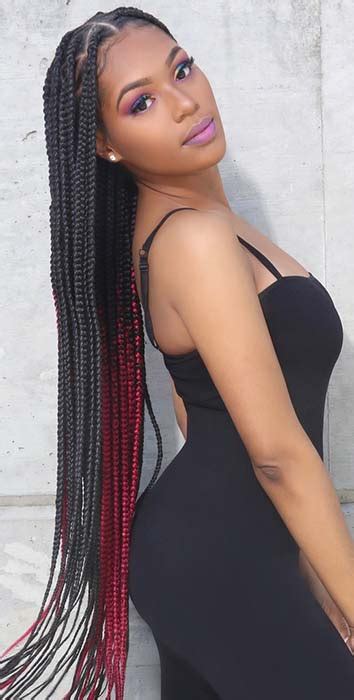 23 Best Long Box Braids Hairstyles And Ideas Page 2 Of 2