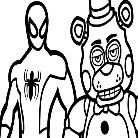 toy freddy coloring pages at free