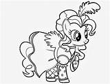 Coloring Pages Pony Pinkie Pie Little Library Clipart Chip Potato sketch template