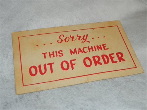 vintage   machine   order sign country store