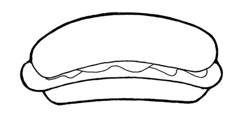 people food hot dog coloring page coloring sky