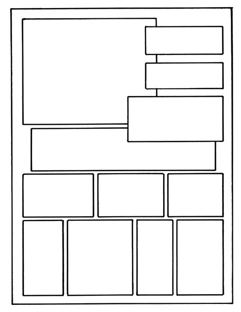 layout on 8 1 x 11 comic book template comic layout comic book layout