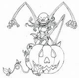 Coloring Jack Skellington Pages Christmas Nightmare Before Halloween Pumpkin King Print sketch template