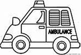 Coloring Pages Trucks Ambulance Kids Truck sketch template