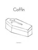 Coffin Coloring Template Change sketch template