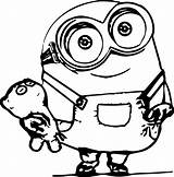 Coloring Pages Minion Fotolip sketch template