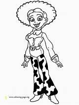Jessie Toy Story Coloring Pages Divyajanani sketch template