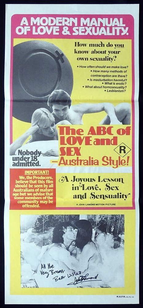 abc of love and sex in australia original daybill movie poster