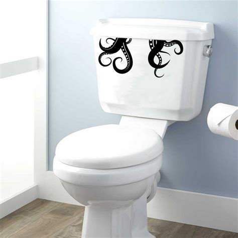 Octopus Tentacles Toilet Seat Funny Vinyl Sticker Decal Waterproof