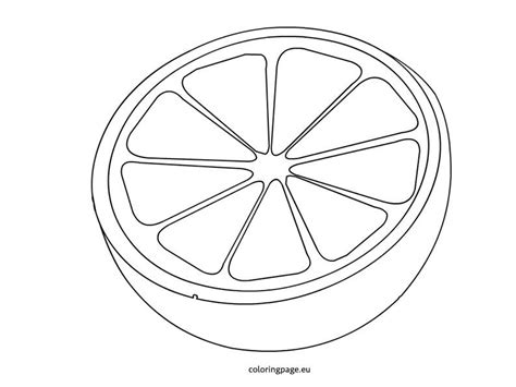 orange fruit coloring page