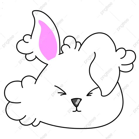 bunny head clipart transparent background cute bunny head cartoon bunny head cartoon png