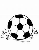 Soccer Coloring Pages Ball Sheet Balls Printable Kids Template Clipart Clipartbest sketch template