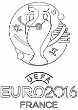Euro France Logo Uefa Coloriage Dessin Foot Imprimer Football Coloriages Coloring sketch template