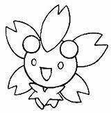 Pokemon Cherrim Coloring Pages Drawings Morningkids sketch template