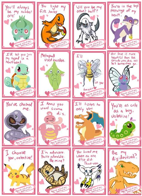 pokemon valentines  zeekayart  deviantart pokemon valentine cards