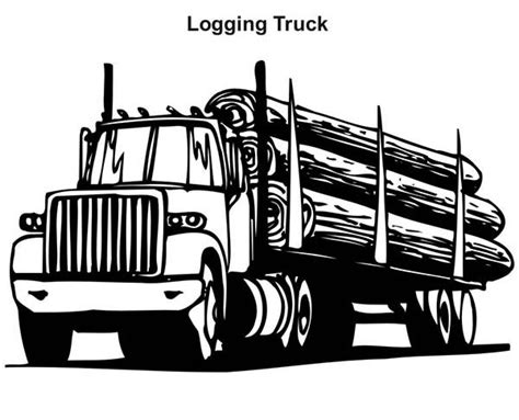 empty log truck  printable coloring pages zachariahecblevins