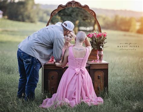 husband shaves wife s hair in breast cancer photoshoot popsugar love
