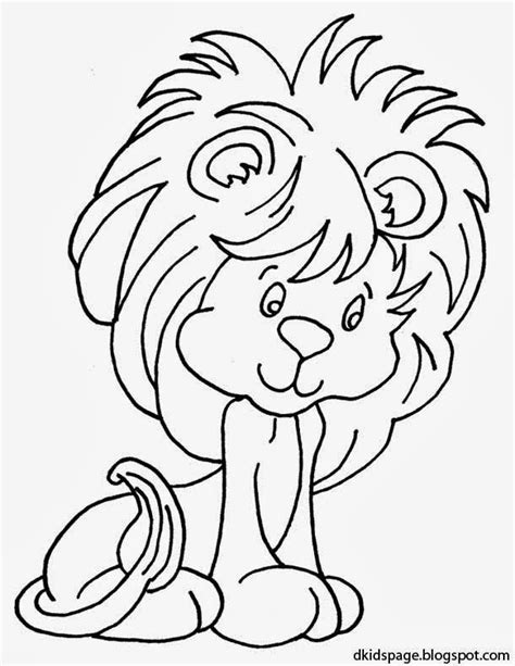 kids page cute baby lion coloring pages printable animals coloring