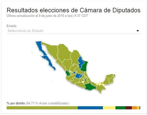 Mapa Político En México Elecciones 2015 Neostuff