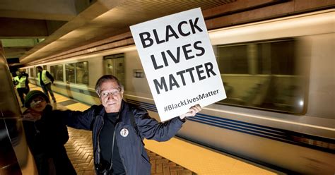 protest stops bart trains in san francisco to protest police aggression