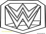 Wwe Belt Coloring Pages Championship Wrestling Printable Drawing John Cena Belts Logo Print Mask Draw Clipart Lesnar Brock Color Champion sketch template