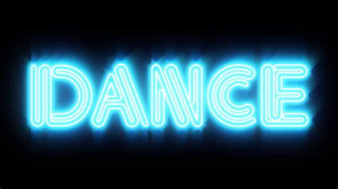 Blue Dance Neon Sign Stock Footage Video Getty Images